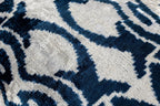 Canvello Luxurious 16x24 Handmade Velvet Silk Pillow with Premium Down Feather Insert - Blue Geometric,... - House Of Avana