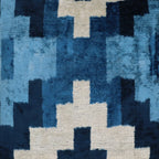 Canvello Luxury Blue Pillow Cushion For Sofa | 16 x 16 in (40 x 40 cm) Canvello