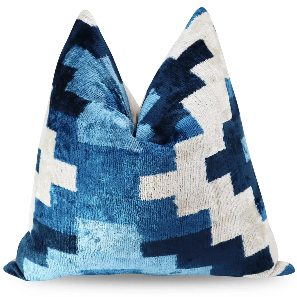 Canvello Luxury Blue Pillow Cushion For Sofa | 16 x 16 in (40 x 40 cm) Canvello