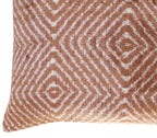 Canvello Luxury Brown Pillow for Couch with Down Insert | X in (40 X Cm), side view - House Of Avana