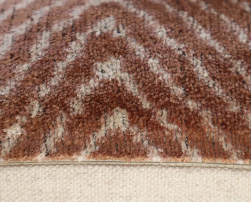 Canvello Luxury Brown Pillow for Couch with Down Insert | X in (40 X Cm), angled view - House Of Avana