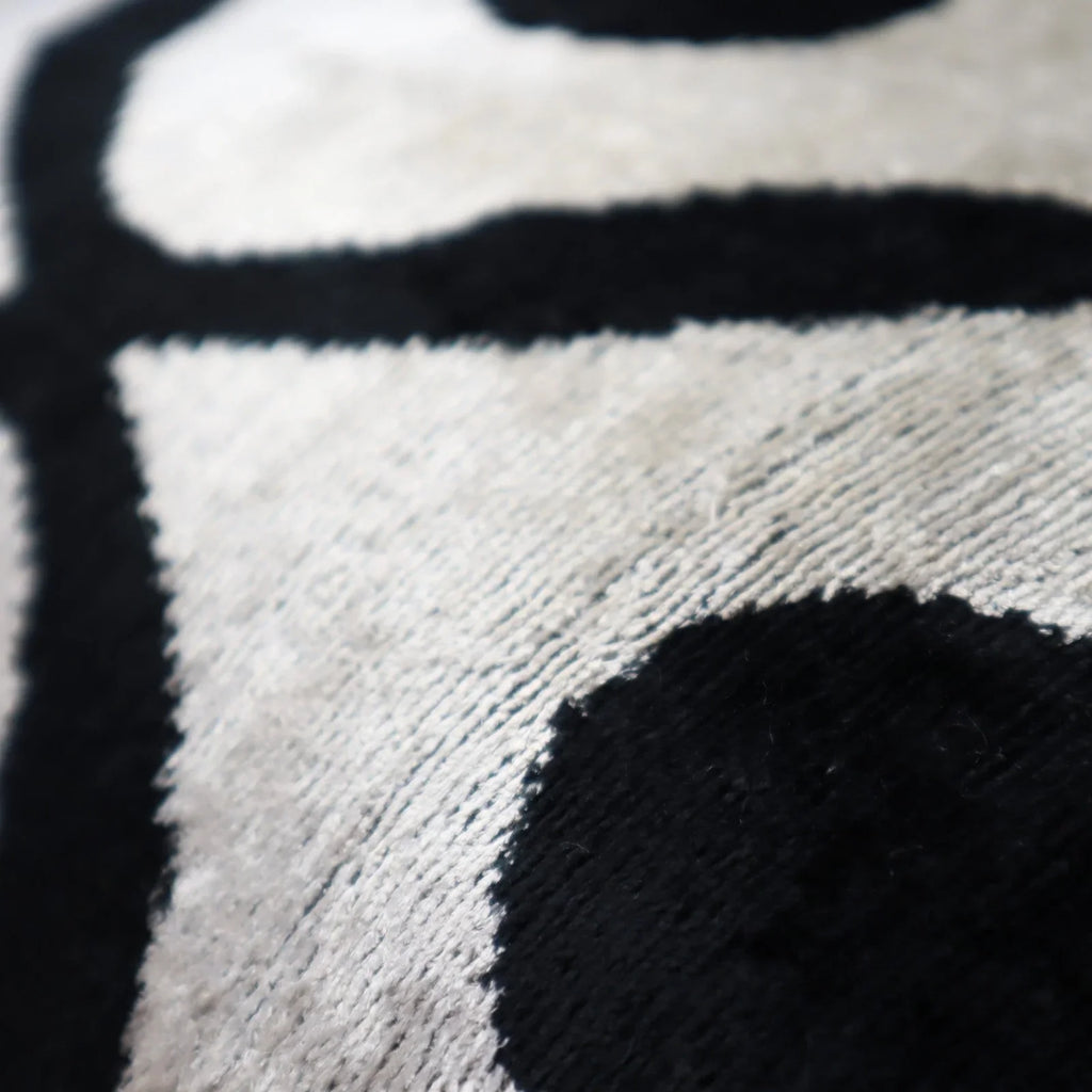 Canvello Luxury Decorative Black White Throw Pillow | 16 x 24 in (40 x 60 cm) Canvello