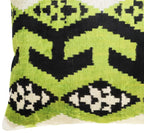 Canvello Luxury Decorative Green Black Throw Pillow | 16 x 24 in (40 x 60 cm) Canvello