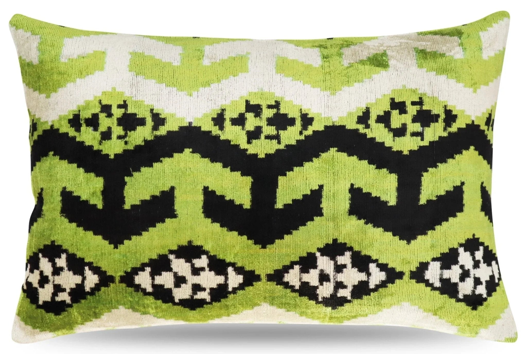 Canvello Luxury Decorative Green Black Throw Pillow | 16 x 24 in (40 x 60 cm) Canvello