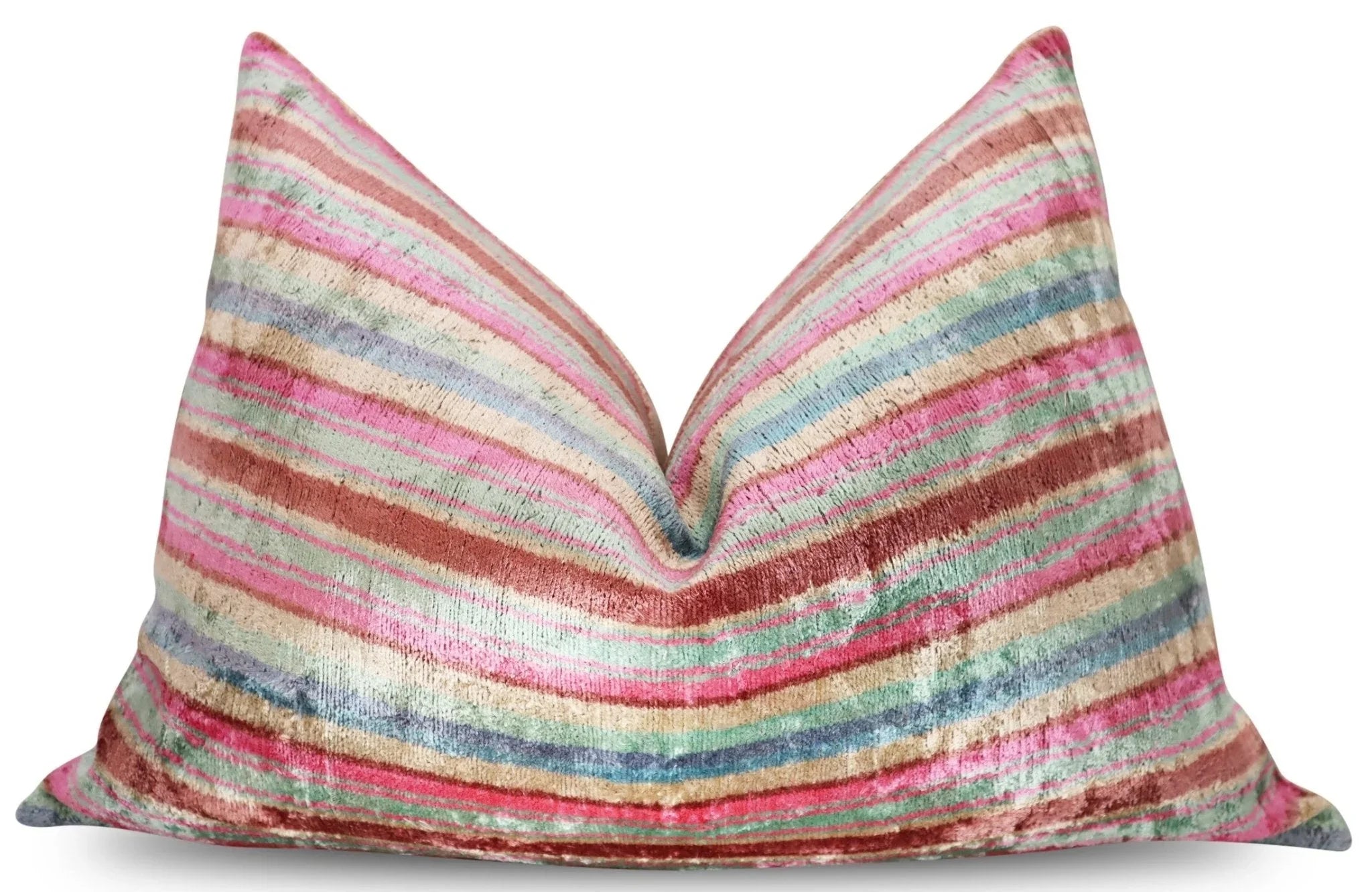 Canvello Luxury Earthtone Stripe Pillow for Couch | 16 x 24 in (40 x 60 cm) Canvello