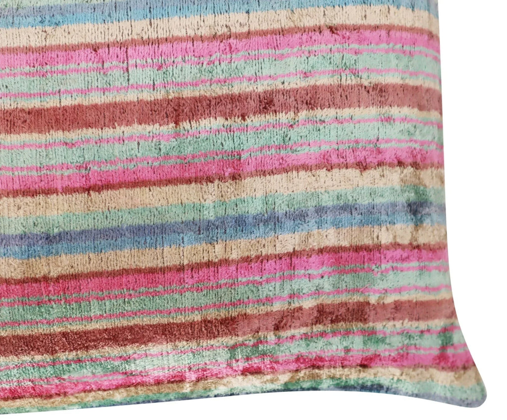 Canvello Luxury Earthtone Stripe Pillow for Couch | 16 x 24 in (40 x 60 cm) Canvello
