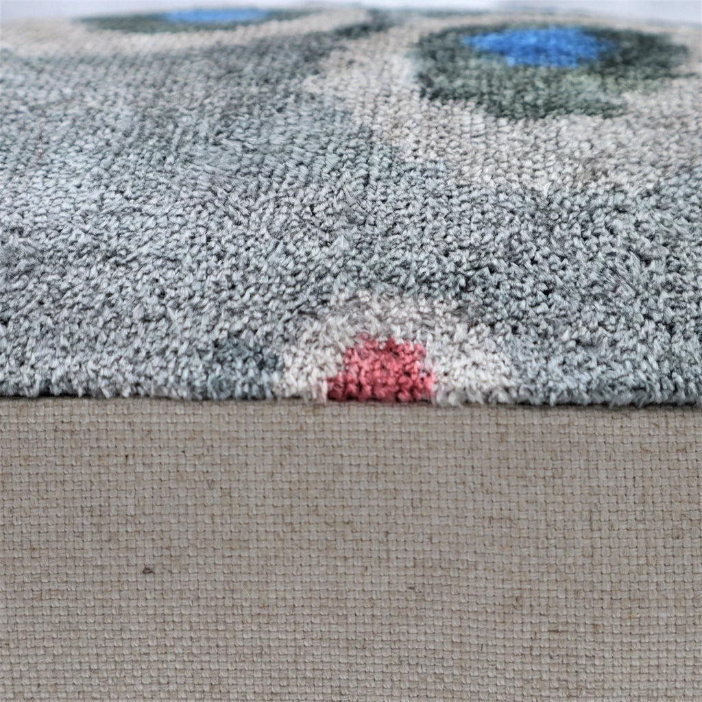 Canvello Luxury Gray Blue Dot Decorative Pillows - 16x16 inch Canvello