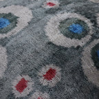 Canvello Luxury Gray Blue Dot Decorative Pillows - 16x16 inch Canvello