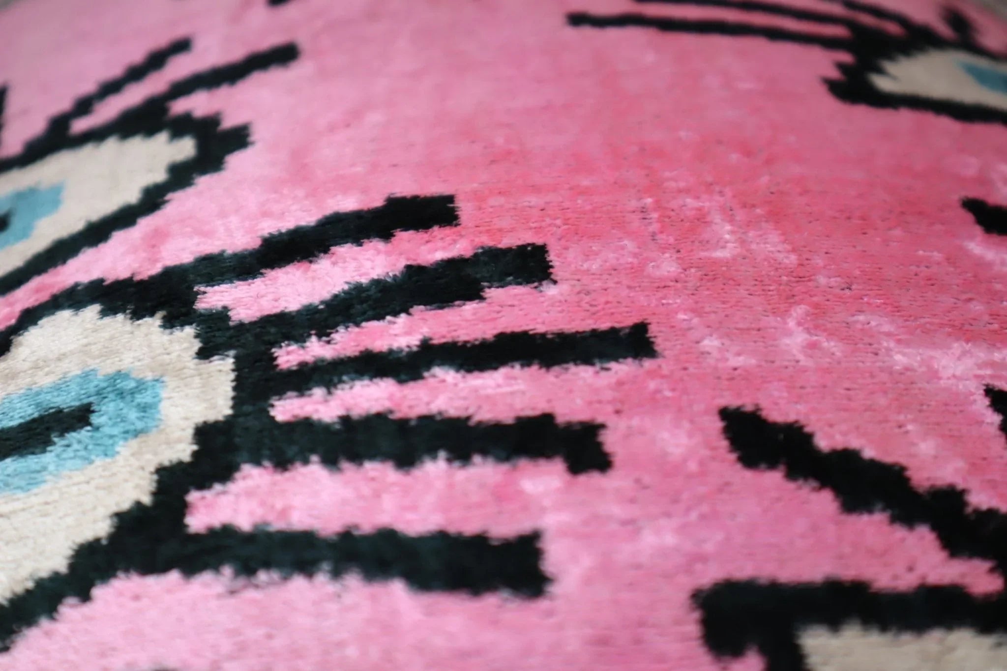 Canvello Luxury Pink Evil Eye Pillow for Couch| 16 x 24 in (40 x 60 cm) Canvello