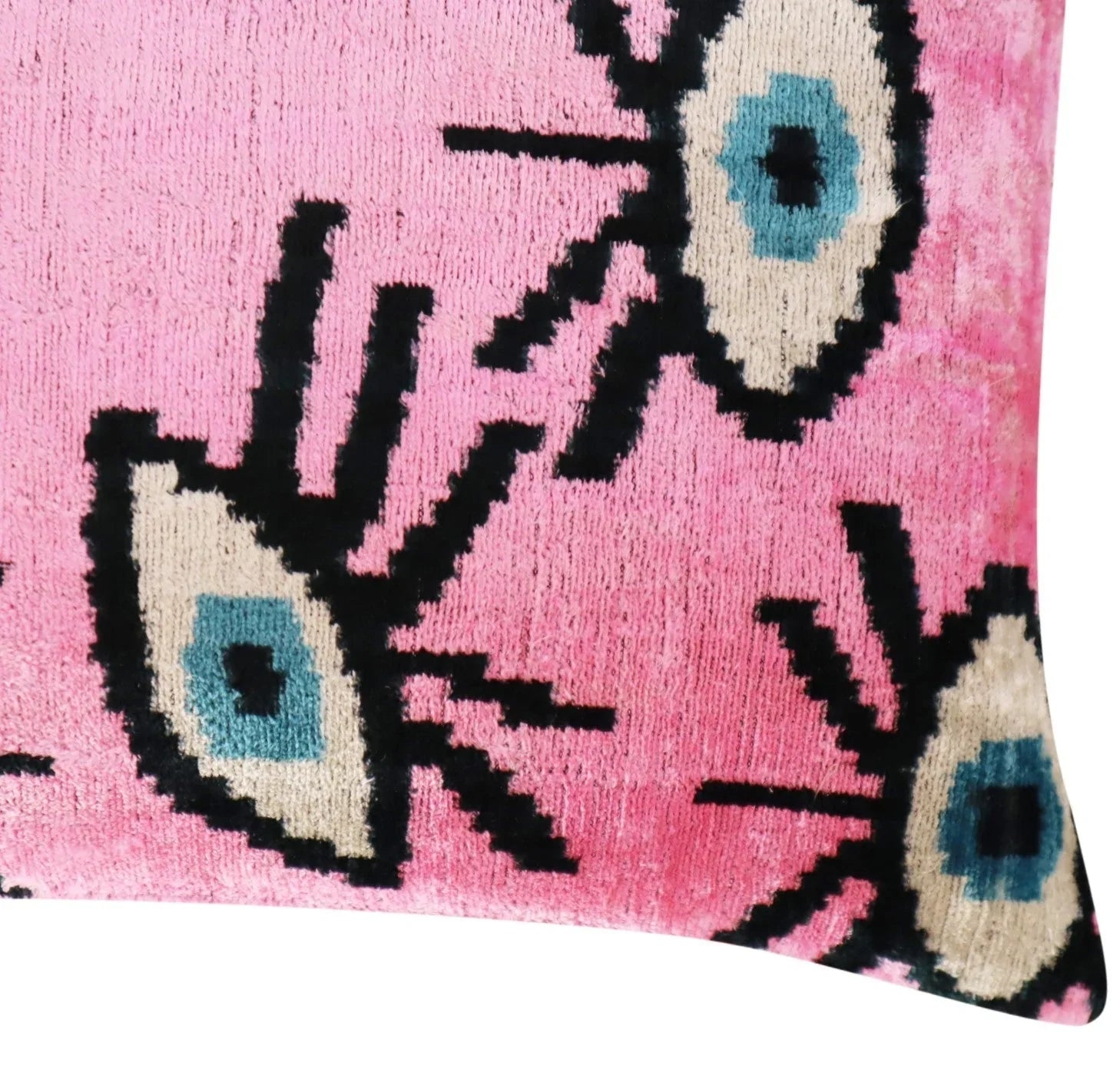 Canvello Luxury Pink Evil Eye Pillow for Couch| 16 x 24 in (40 x 60 cm) Canvello