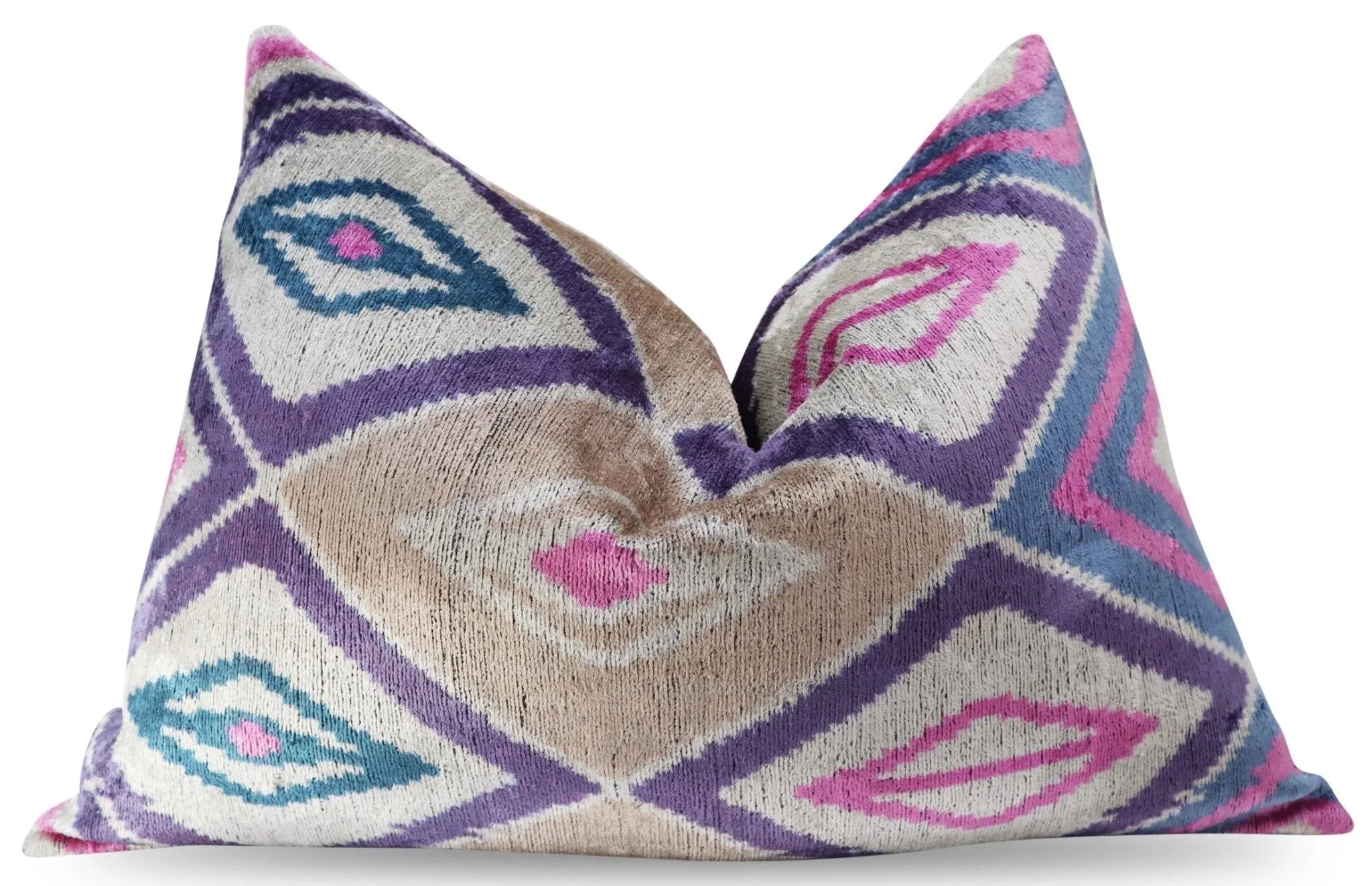 Canvello Luxury Pink Purple Beige Pillow for Couch | 16 x 24 in (40 x 60 cm) Canvello