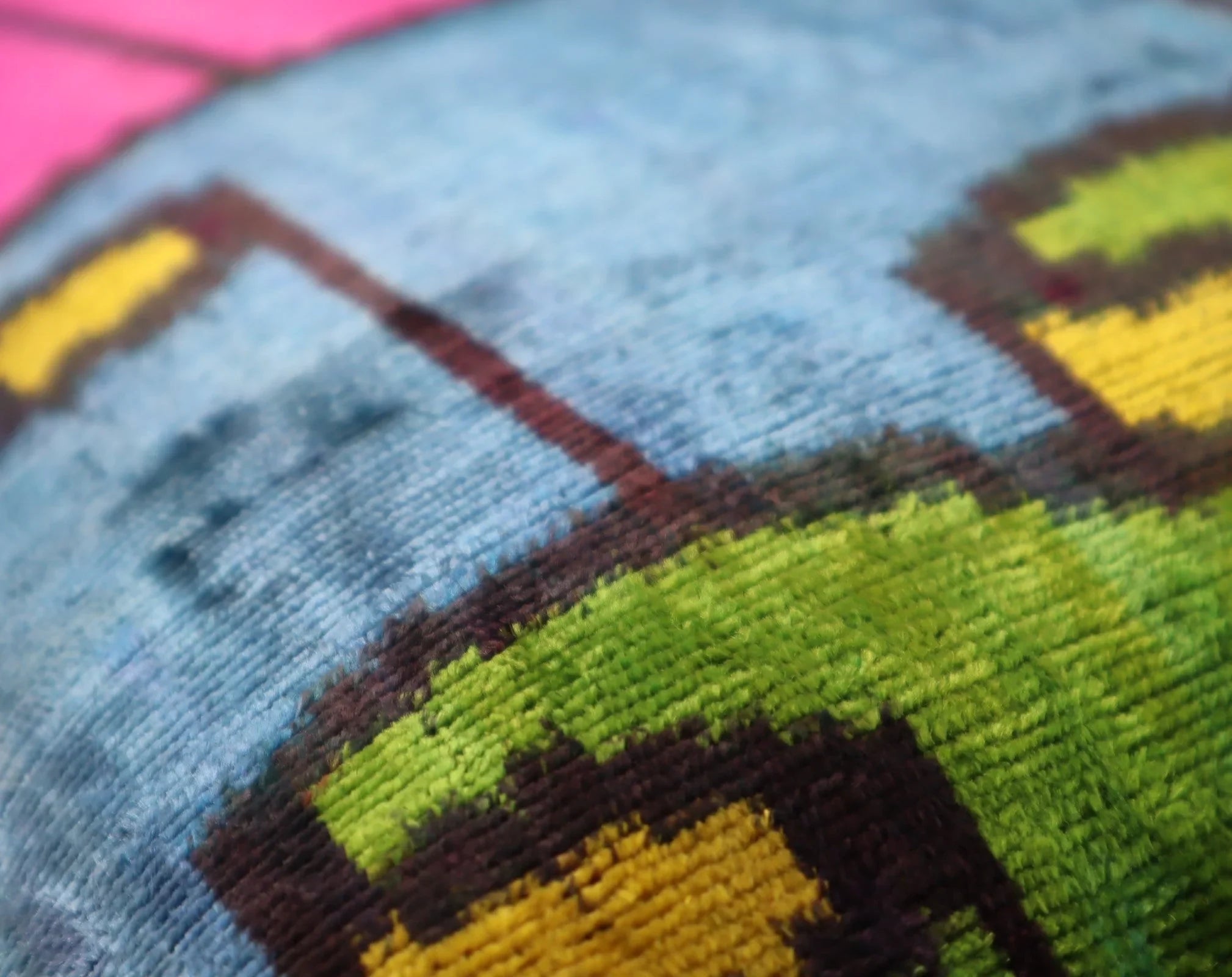 Canvello Multi Color Rainbow Handmade 16x24 Silk Velvet Pillow, Organic Veg Dyed, Down/Feather Filled Canvello