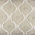 Canvello Naples Embroidered Pillow, Beige/Ivory Canvello