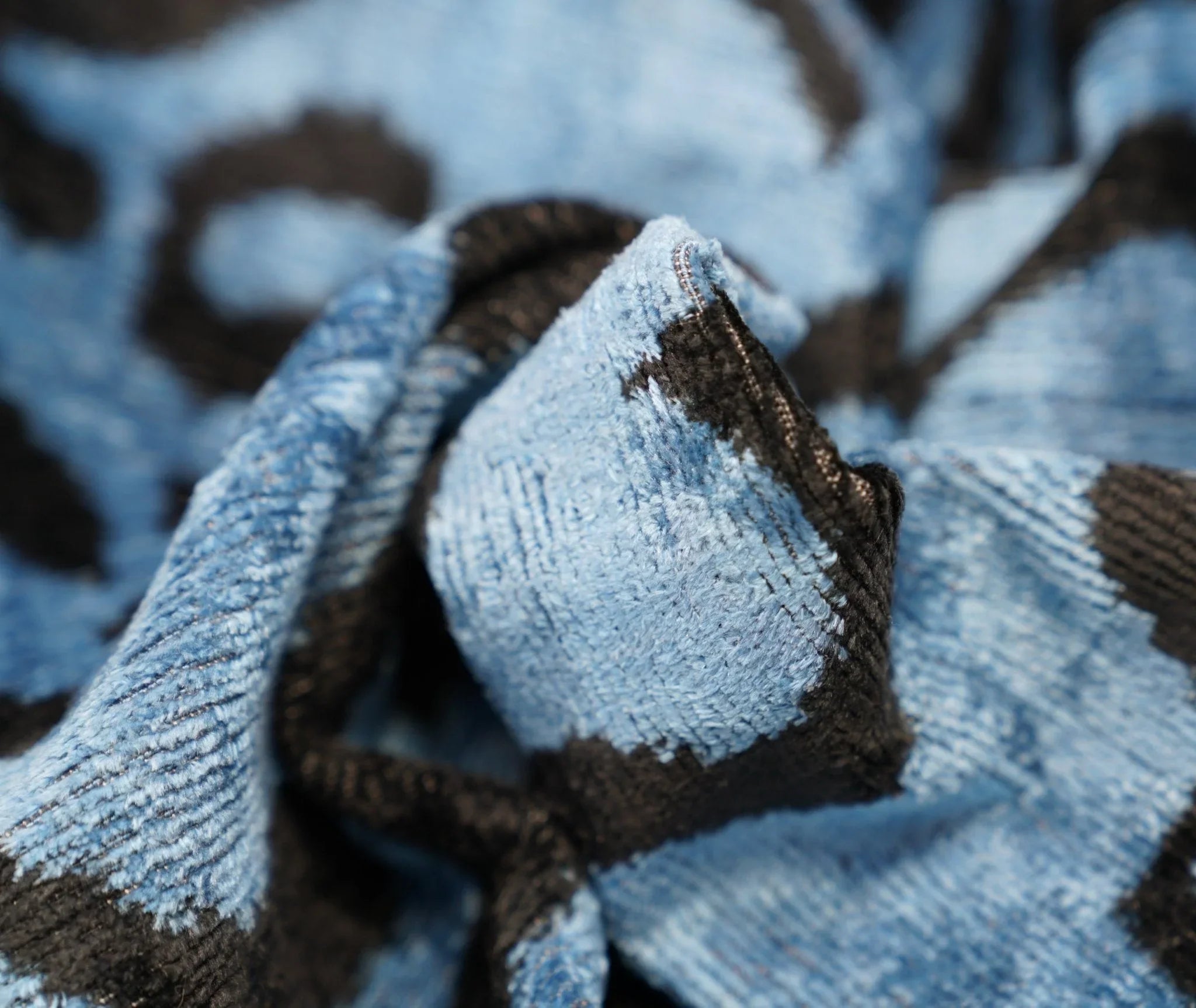 Canvello Naqvy Blue Luxury Tiger Print Throw Pillows | 16 x 24 in (40 x 60 cm) Canvello