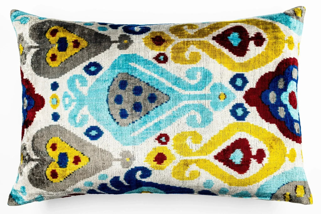 Canvello Organic Handmade Silk Velvet Pillow: 16x24 Inches with Premium Down Feather Insert - Luxury... - House Of Avana
