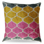 Canvello Pink Gold Gray Pillows With Luxury Decorative Cover - 16x16 in Canvello