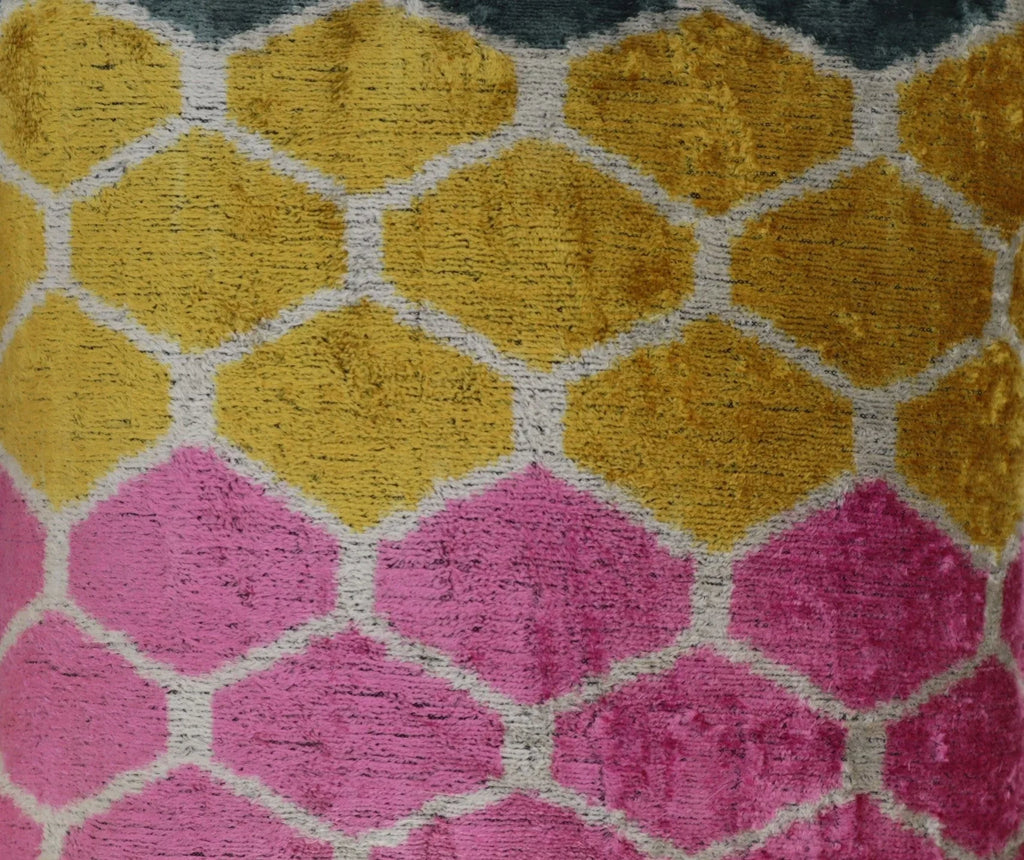 Canvello Pink Gold Gray Pillows With Luxury Decorative Cover - 16x16 in Canvello