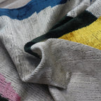 Canvello Silver Black Gold Handmade 16x24 Silk Velvet Pillow, Organic Veg Dyed, Down/Feather Filled Canvello