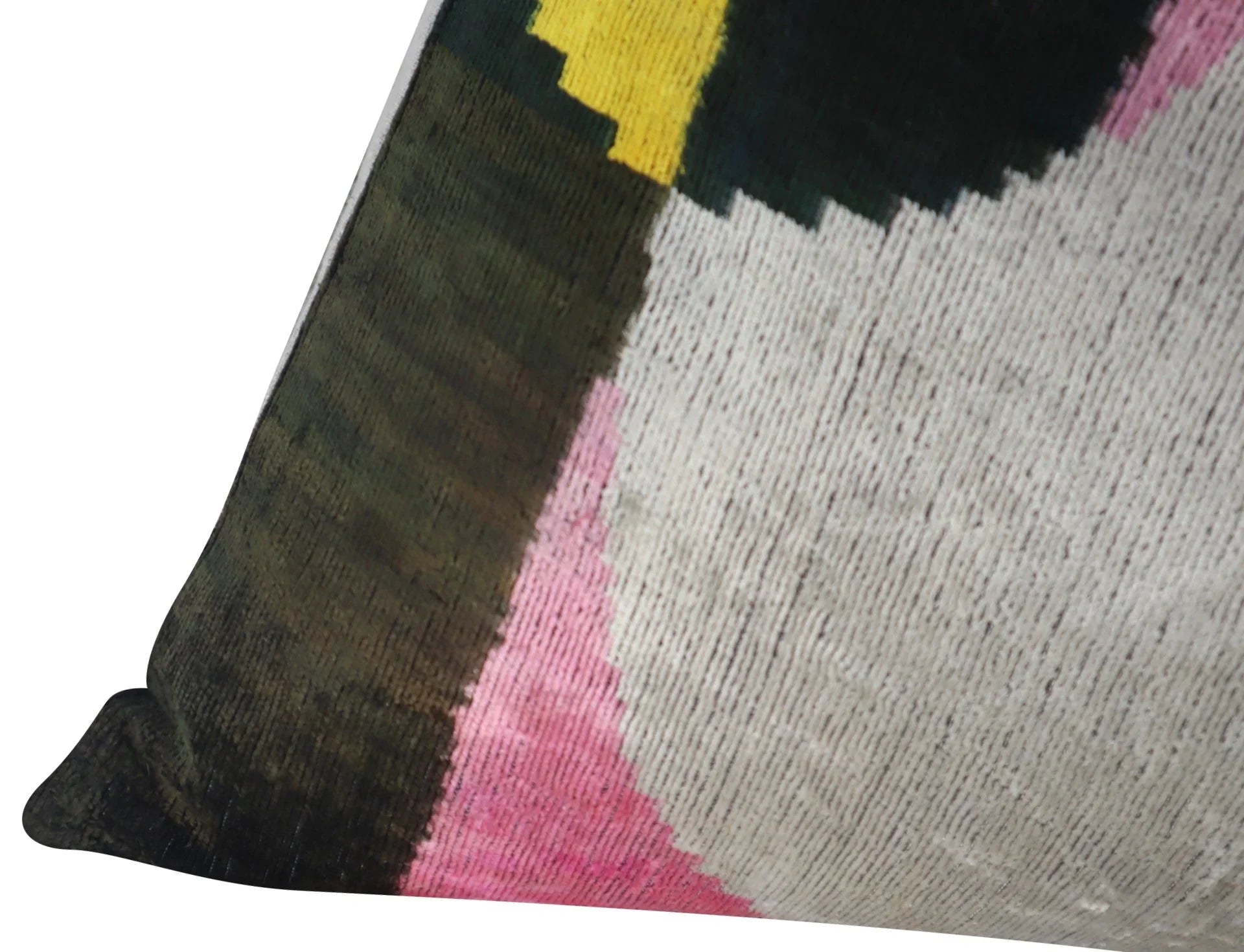 Canvello Silver Black Gold Handmade 16x24 Silk Velvet Pillow, Organic Veg Dyed, Down/Feather Filled Canvello