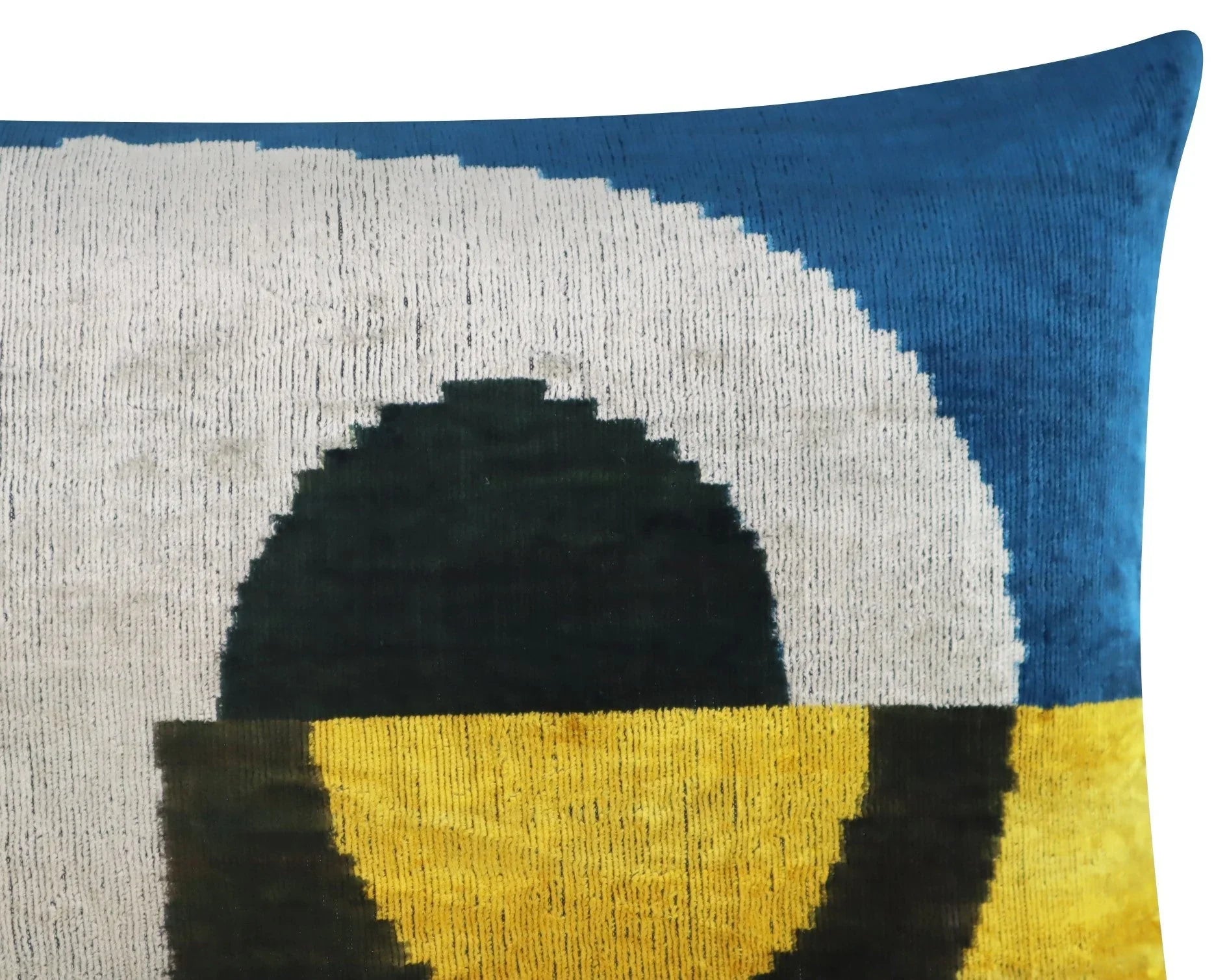 Canvello Silver Black Gold Handmade 16x24 Silk Velvet Pillow, Organic Veg Dyed, Down/Feather Filled Canvello