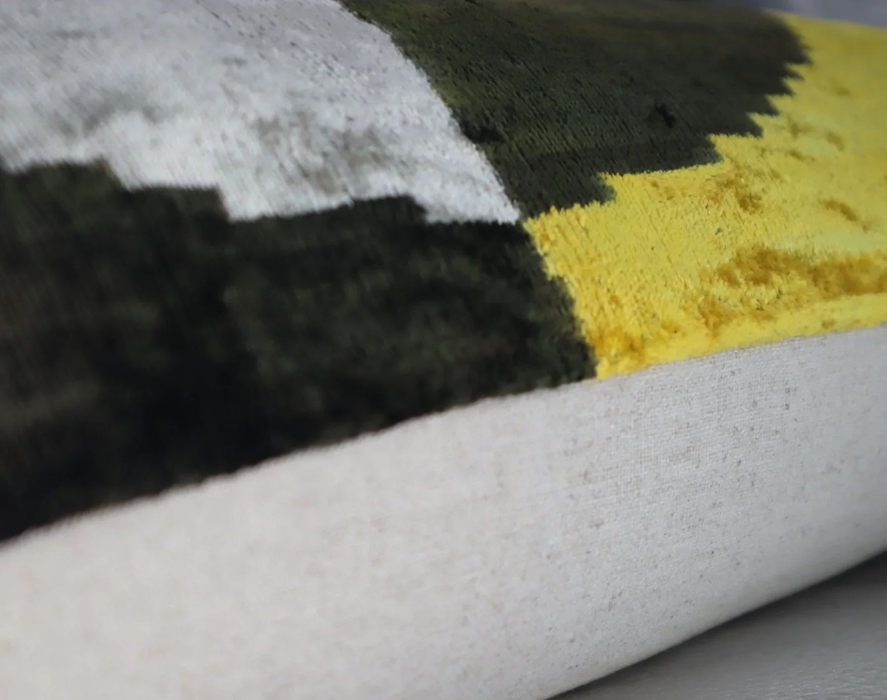 Canvello Silver Black Gold Handmade 16x24 Silk Velvet Pillow, Organic Veg Dyed, Down/Feather Filled Canvello