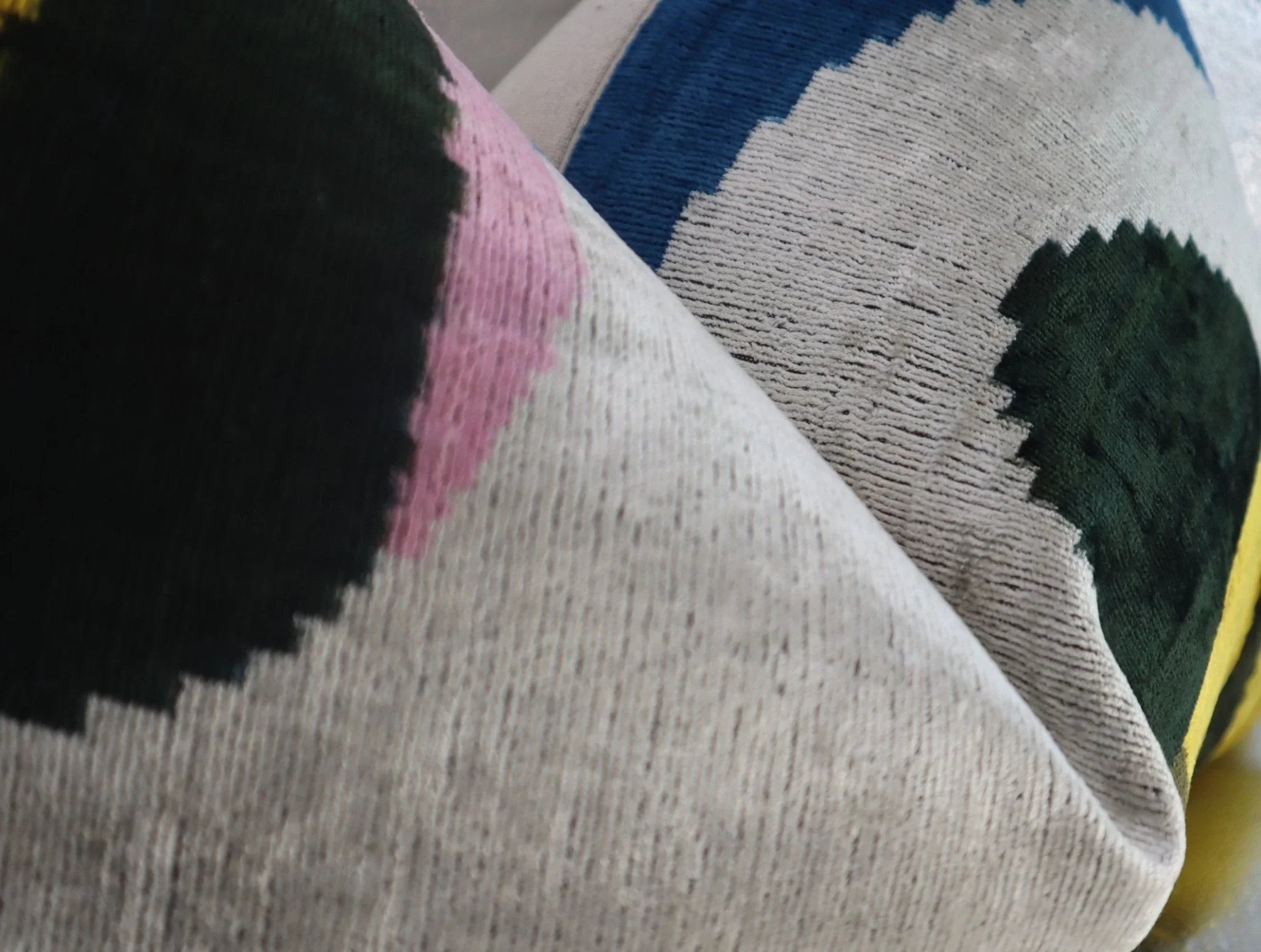 Canvello Silver Black Gold Handmade 16x24 Silk Velvet Pillow, Organic Veg Dyed, Down/Feather Filled Canvello