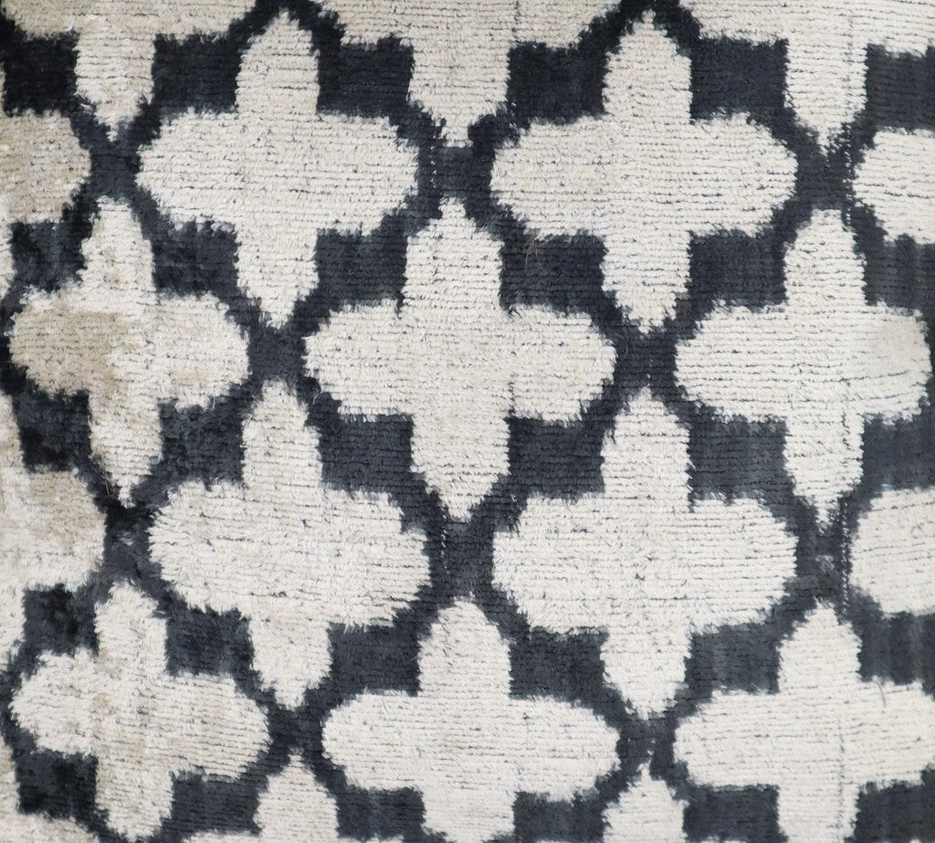 Canvello Throw Back Blavk & White Cushion For Sofa | 16 x 16 in (40 x 40 cm) Canvello
