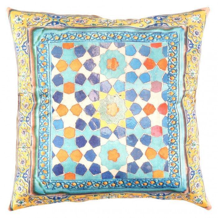 Canvello Tile Design Velvet Pillow - 20'' X 20'' Canvello