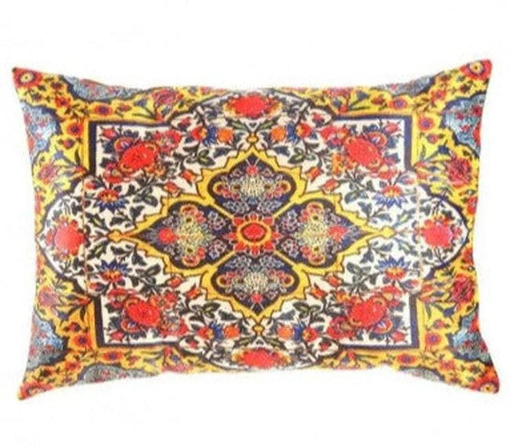 Canvello Traditional Design Velvet Pillow - 16'' X 24'' Canvello