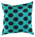 Canvello Turkish Multi Color Velvet Ikat Pillow - 24'' X 24" Canvello