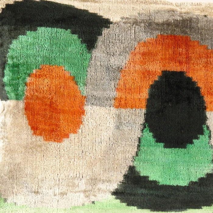 Canvello Turkish Multi colors Velvet Ikat pillow - 16'' X 24'' Canvello
