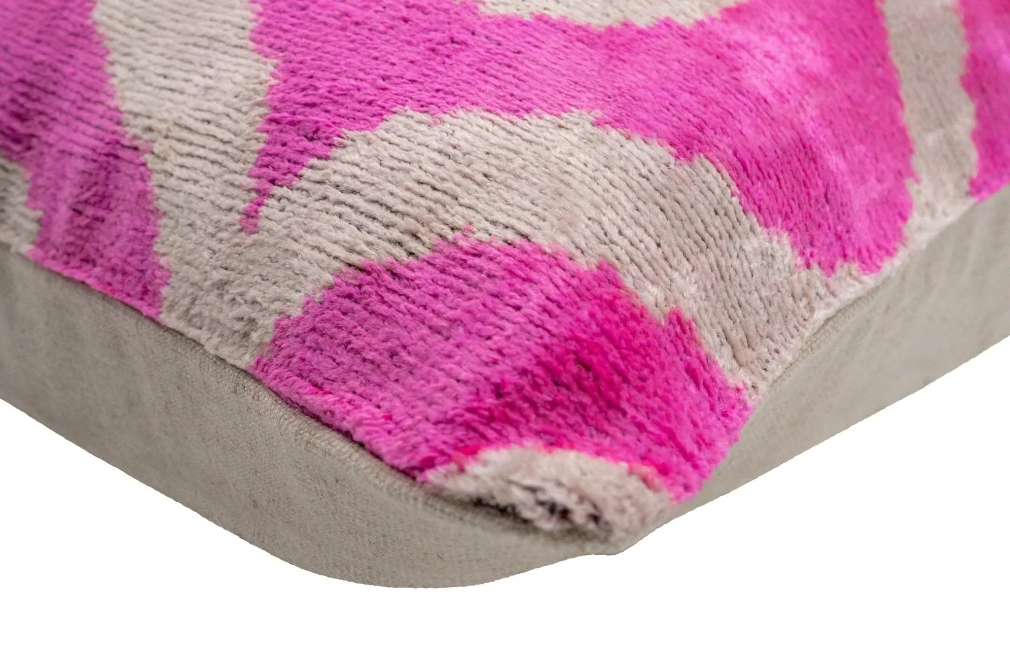 Canvello Vibrant 16x24 in Pink Geometric Trellis Throw Pillow - Modern Fuchsia and White Plush Cushion for Home Décor Canvello