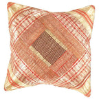 Canvello Vintage Design Sari Silk Square Pillow - 16" X 16" Canvello