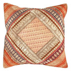 Canvello Vintage Design Sari Silk Square Pillow - 16" X 16" Canvello