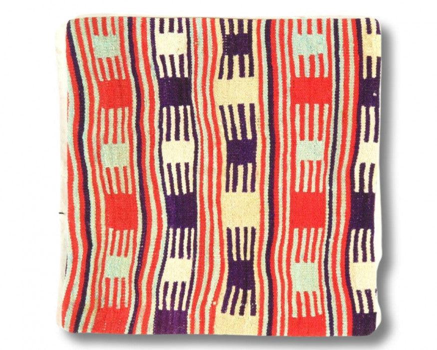 Canvello Vintage Hand Knotted Turkish Kilim Pillow - 20"x 20" Canvello