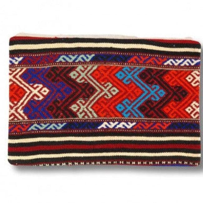 Canvello Vintage Turkish Hand Knotted Kilim Pillow - 16" x 24" Canvello