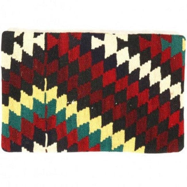 Canvello Vintage Turkish Hand Knotted Kilim Pillow - 16" x 24" Canvello