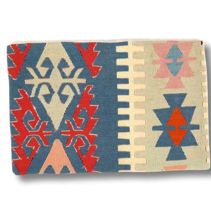 Canvello Vintage Turkish Hand Knotted Kilim Pillow - 16" x 24" Canvello