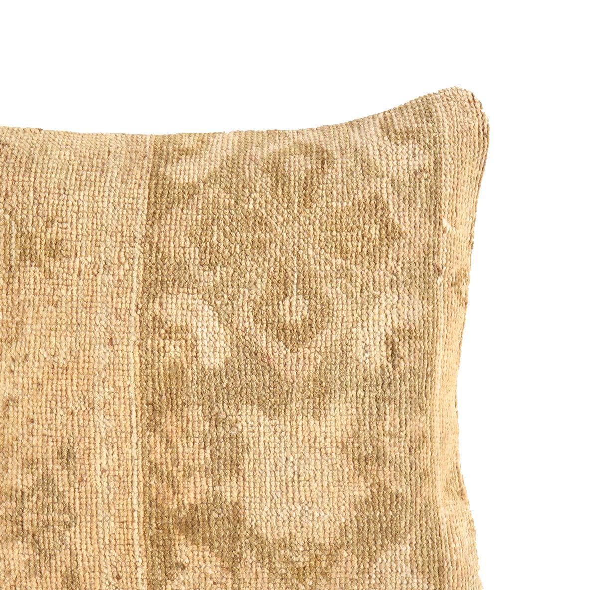 Canvello Vintage Turkish Hand Knotted Rug Pillow - 16" X 16" Canvello