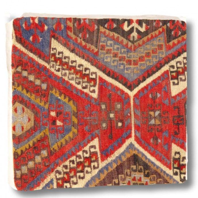 Canvello Vintage Turkish Hand Knotted Throw Pillow - 16"x16" Canvello