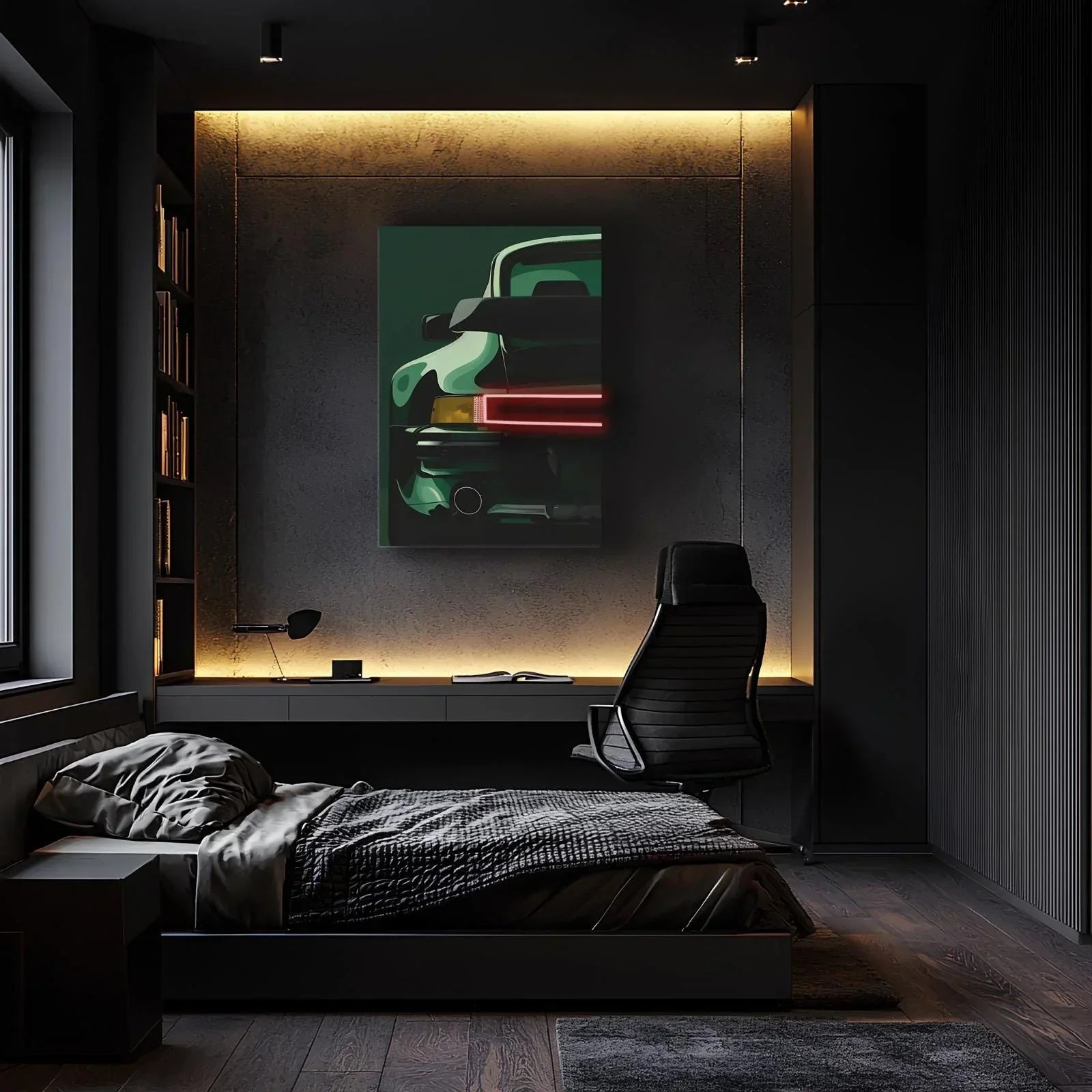 Car neon light sign, Car wall art lighted, Car led wall decor, Car led sign, Car light up sign, Garage neon sign, Neon painting art for man Peony Atelier