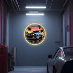 Car neon light sign, Car wall art lighted, Car led wall decor, Car led sign, Man Cave Automotive Sign,Free Shipping & Returns Peony Atelier