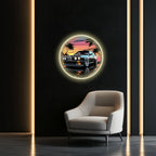 Car neon light sign, Car wall art lighted, Car led wall decor, Car led sign, Man Cave Automotive Sign,Free Shipping & Returns Peony Atelier