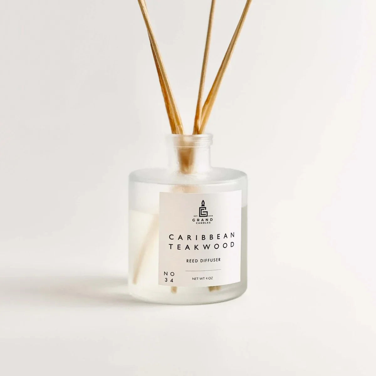 Caribbean Teakwood Reed Diffuser Grand Candles LLC