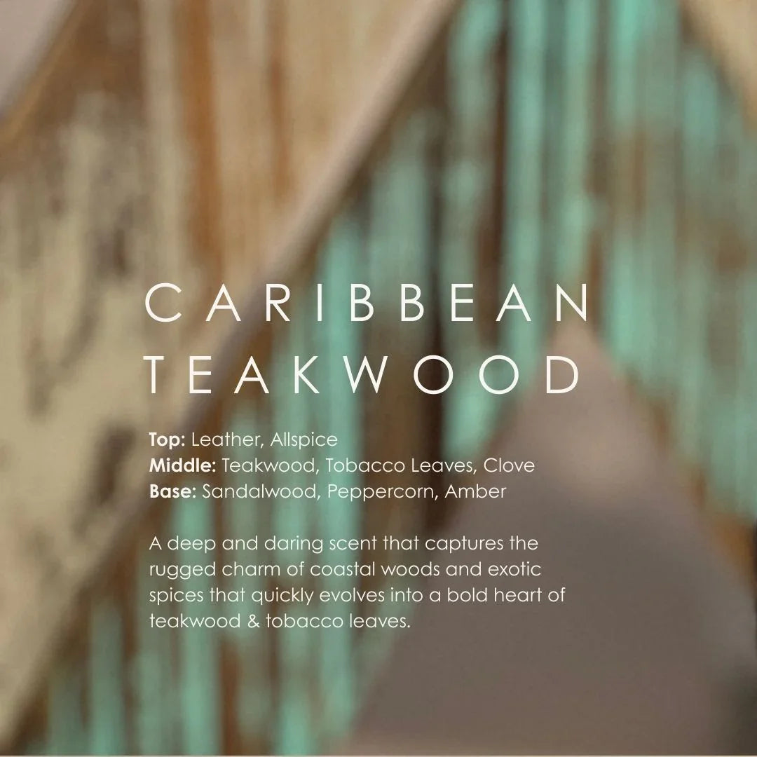 Caribbean Teakwood Reed Diffuser Grand Candles LLC