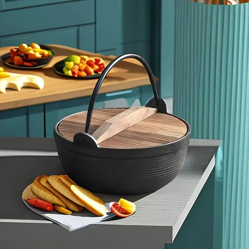 Cast Iron Dutch Oven with Lid - Non-stick, Thick-walled, Perfect for Camping, Outdoor Cooking, and... - House Of Avana [[SKU:HOA-CKW-400]]