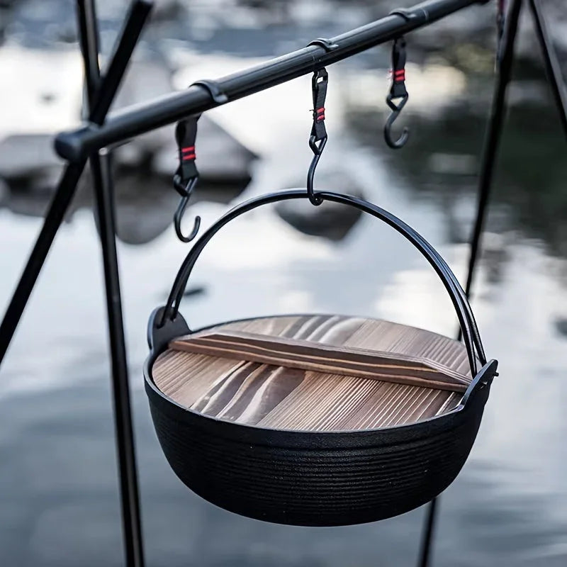 Cast Iron Dutch Oven with Lid - Non-stick, Thick-walled, Perfect for Camping, Outdoor Cooking, and... - House Of Avana [[SKU:HOA-CKW-400]]