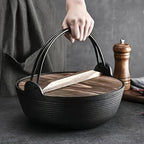 Cast Iron Dutch Oven with Lid - Non-stick, Thick-walled, Perfect for Camping, Outdoor Cooking, and... - House Of Avana [[SKU:HOA-CKW-400]]