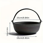 Cast Iron Dutch Oven with Lid - Non-stick, Thick-walled, Perfect for Camping, Outdoor Cooking, and... - House Of Avana [[SKU:HOA-CKW-400]]
