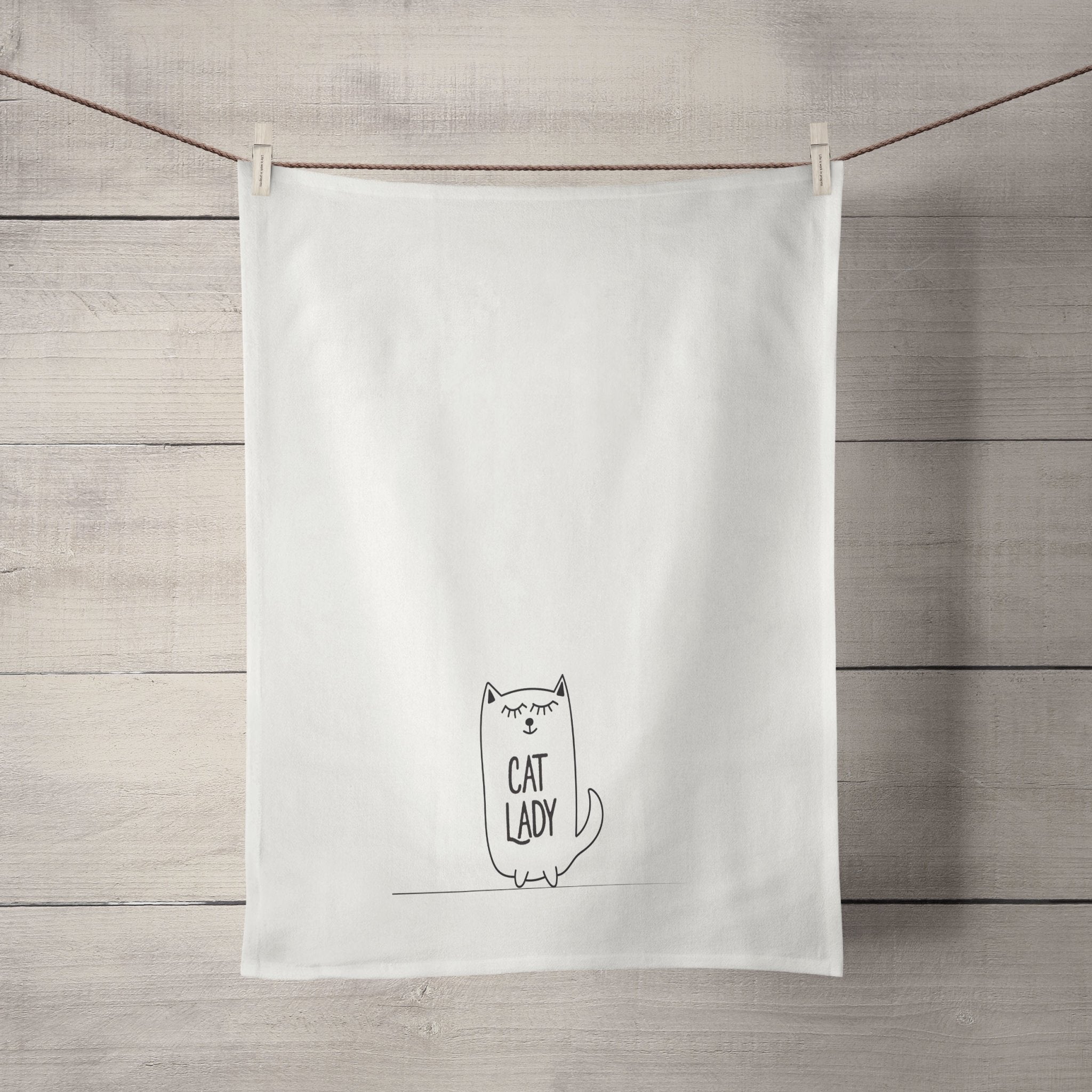 Cat Lady Tea Towel Tea + Linen